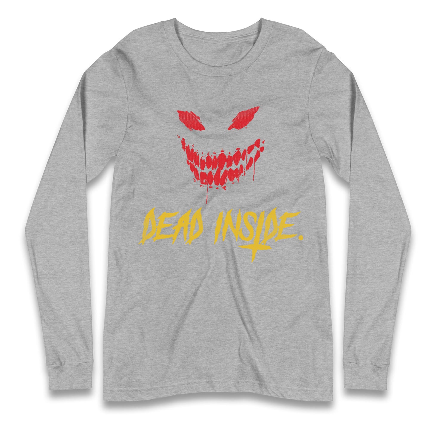 Horror Face Dead Inside Halloween Long Sleeve T Shirt