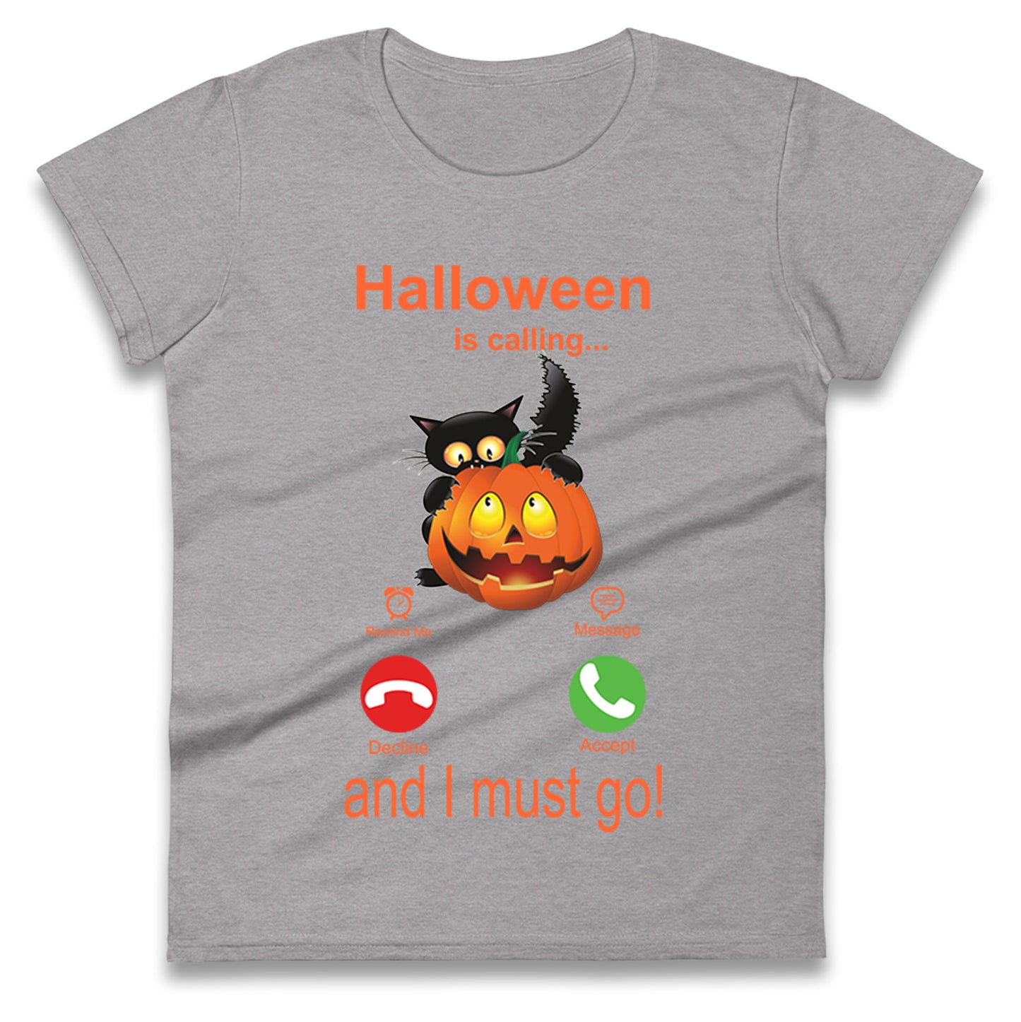 Halloween Is Calling Womens t shirt