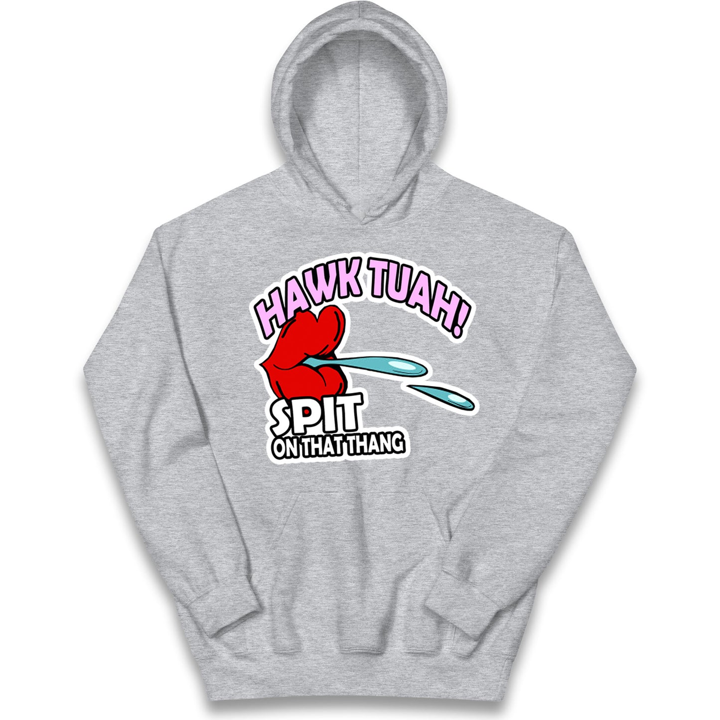Hawk Tuah Spit on That Thang Kids Hoodie
