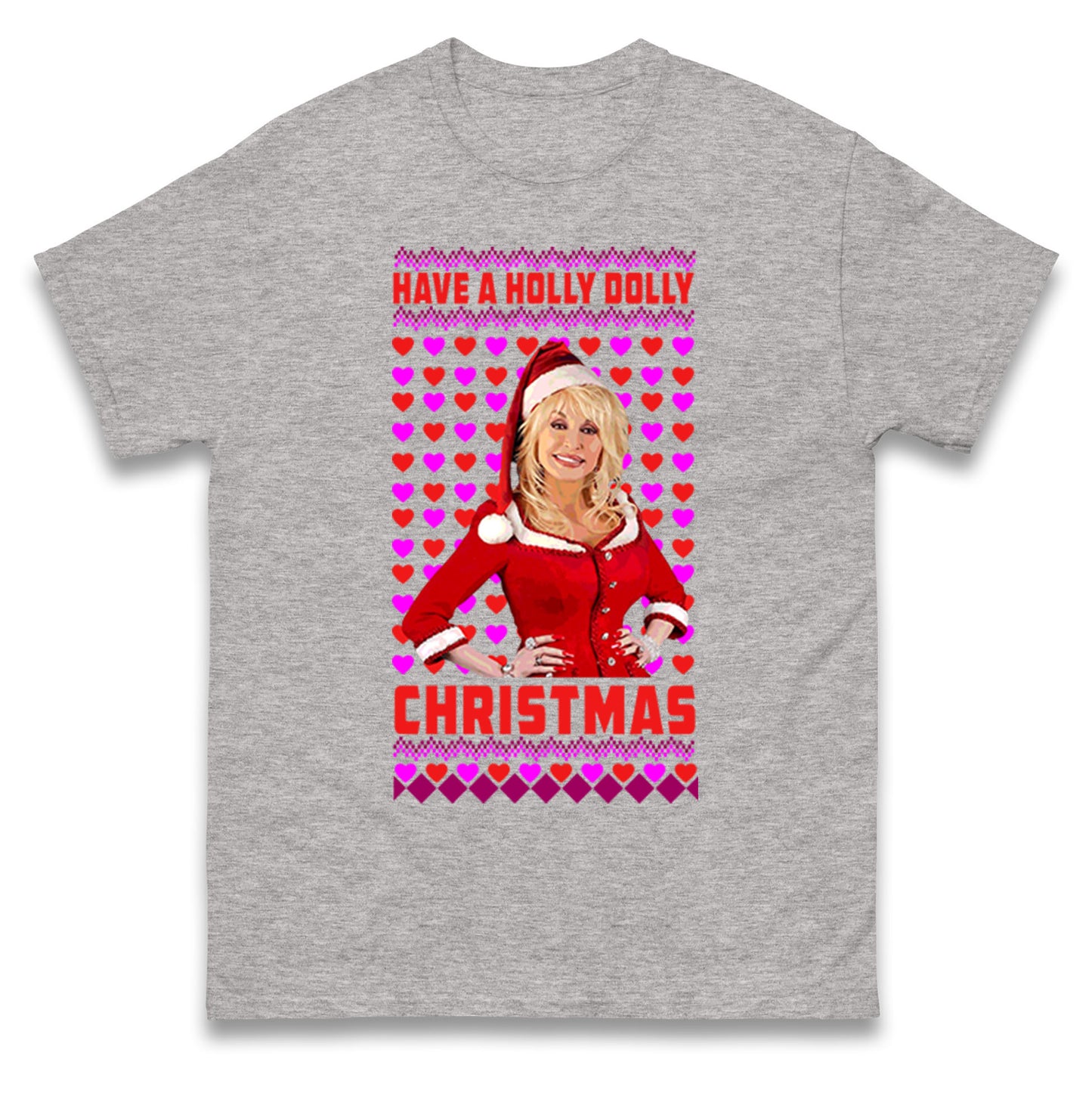 Merry Christmas Dolly Parton Mens Tee Top
