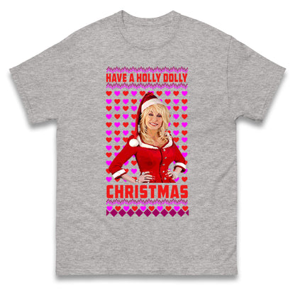 Merry Christmas Dolly Parton Mens Tee Top