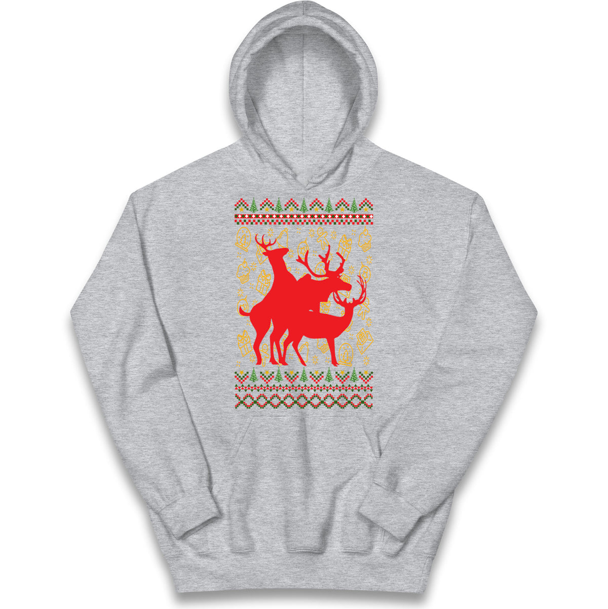 Reindeer Making Fun Christmas Hoodie
