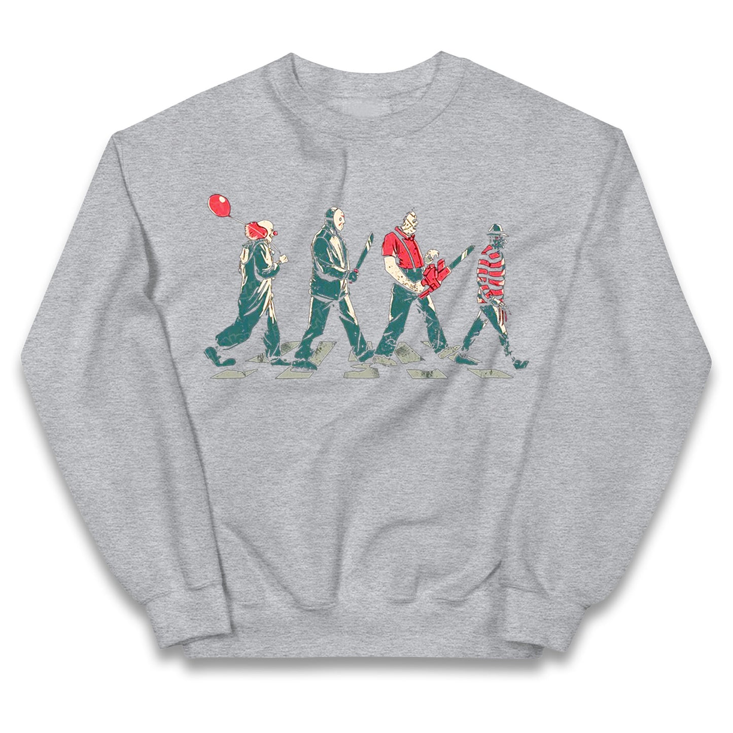 Horror Characters Friends Spoof Halloween Kids Jumper