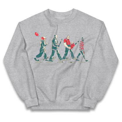 Horror Characters Friends Spoof Halloween Kids Jumper