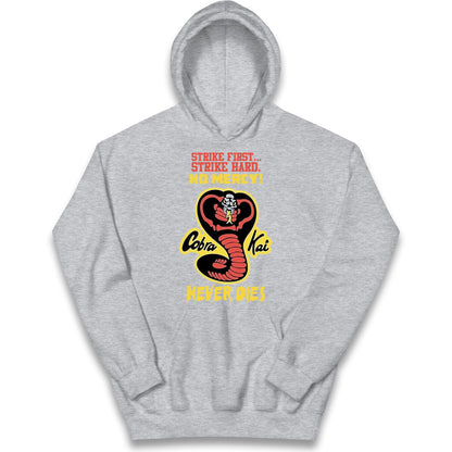 Cobra Kai Never dies Kids Hoodie