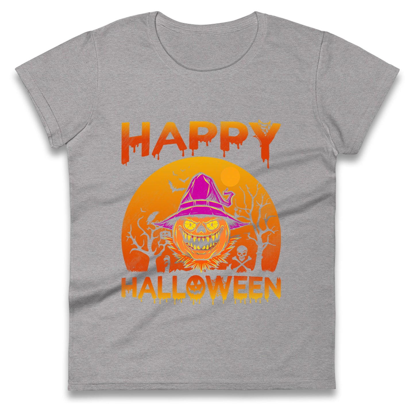 Happy Halloween Pumpkin Witch t shirt
