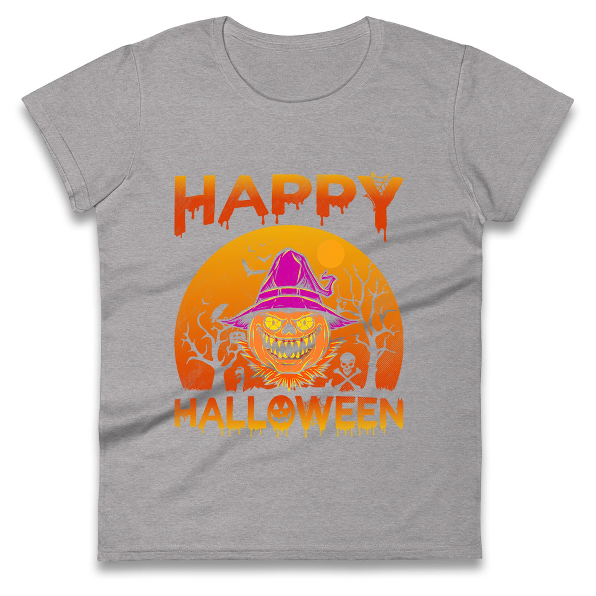 Happy Halloween Pumpkin Witch t shirt
