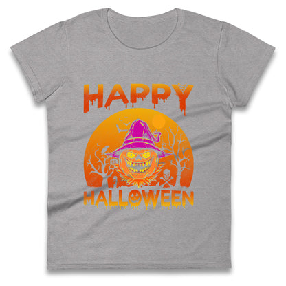 Happy Halloween Pumpkin Witch t shirt

