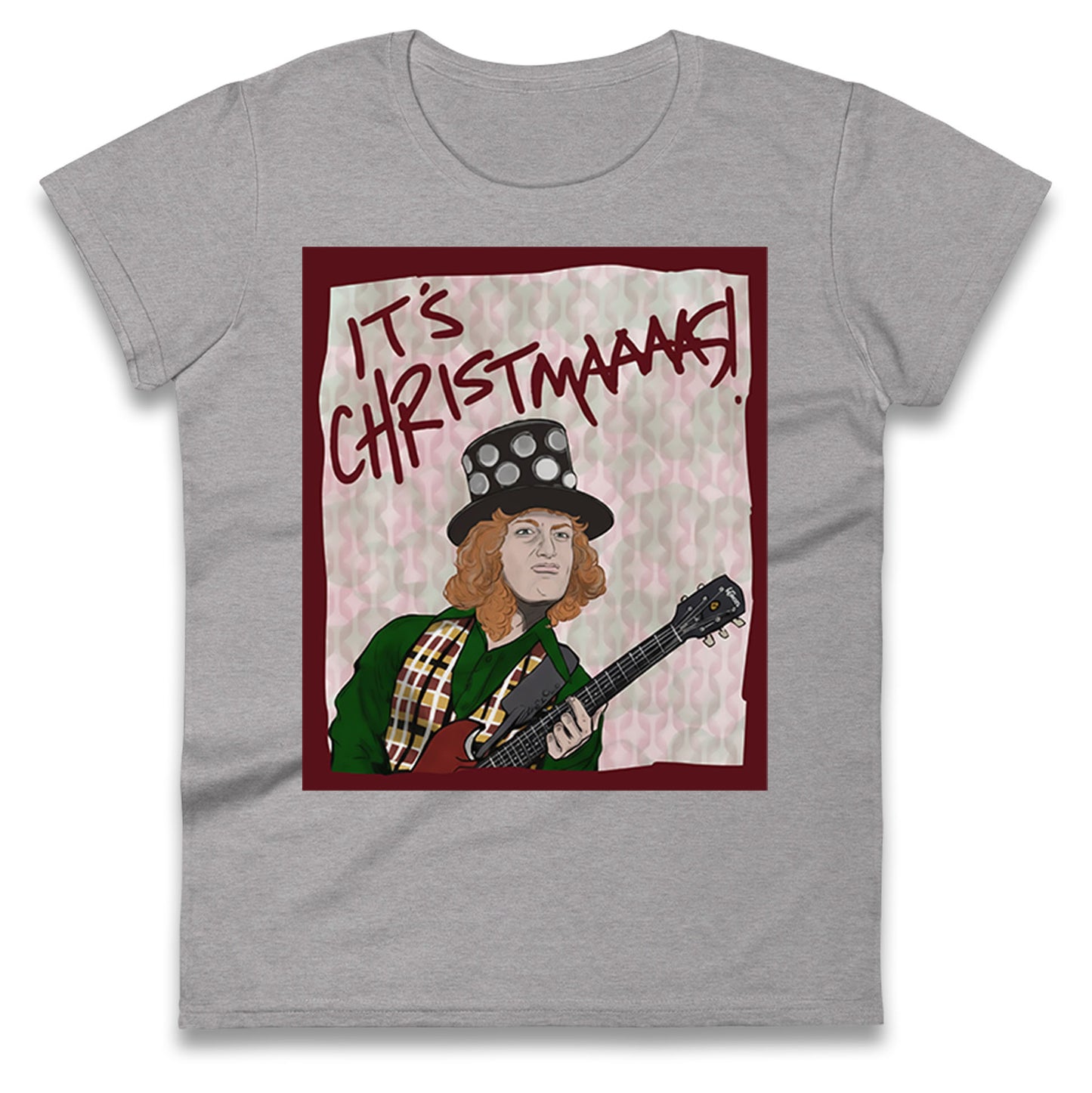 Noddy Holder Christmas Ladies T Shirt