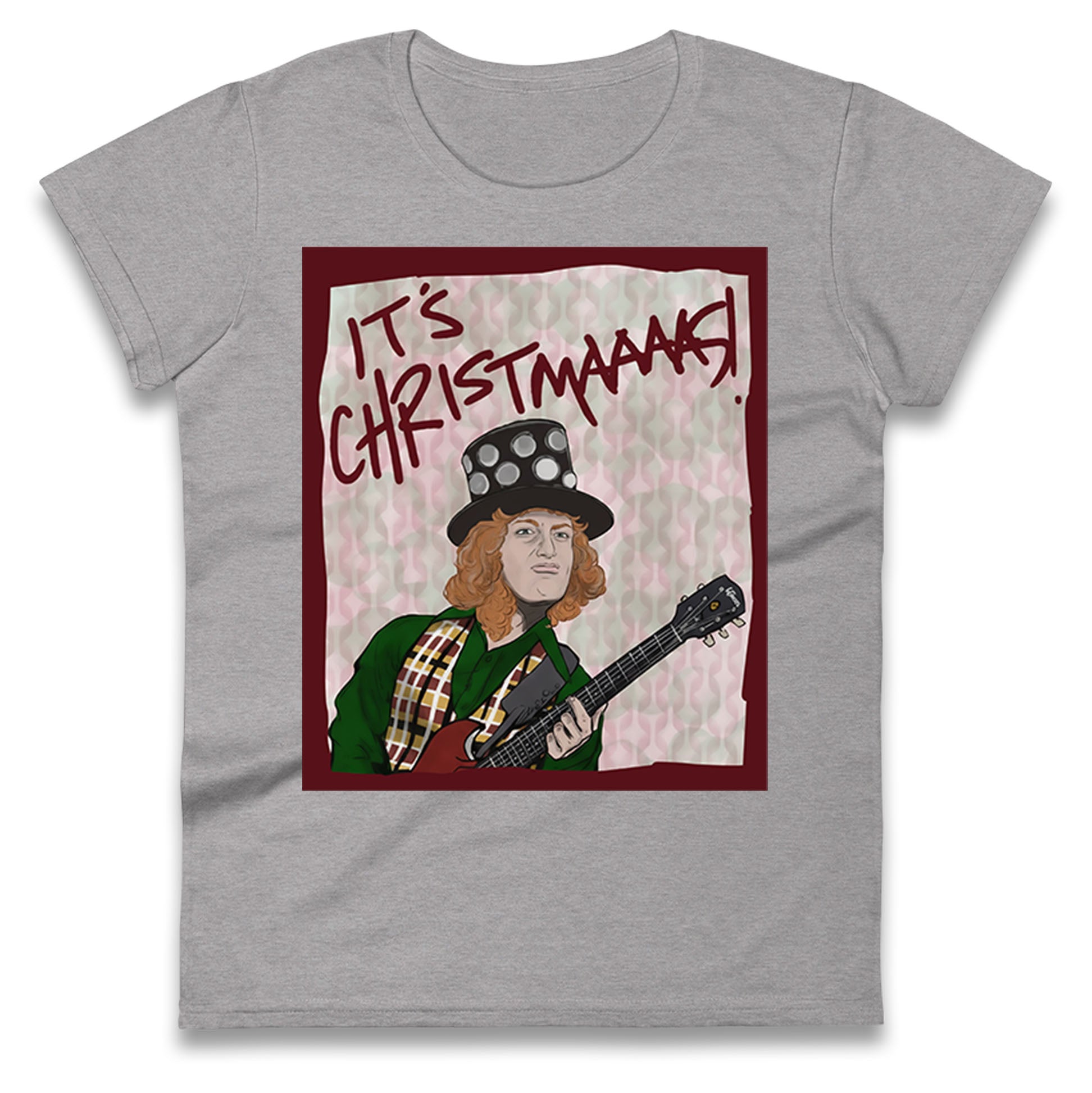 Noddy Holder Christmas Ladies T Shirt