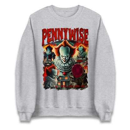 The Clown Pennywise Halloween Bootleg Unisex Sweatshirt