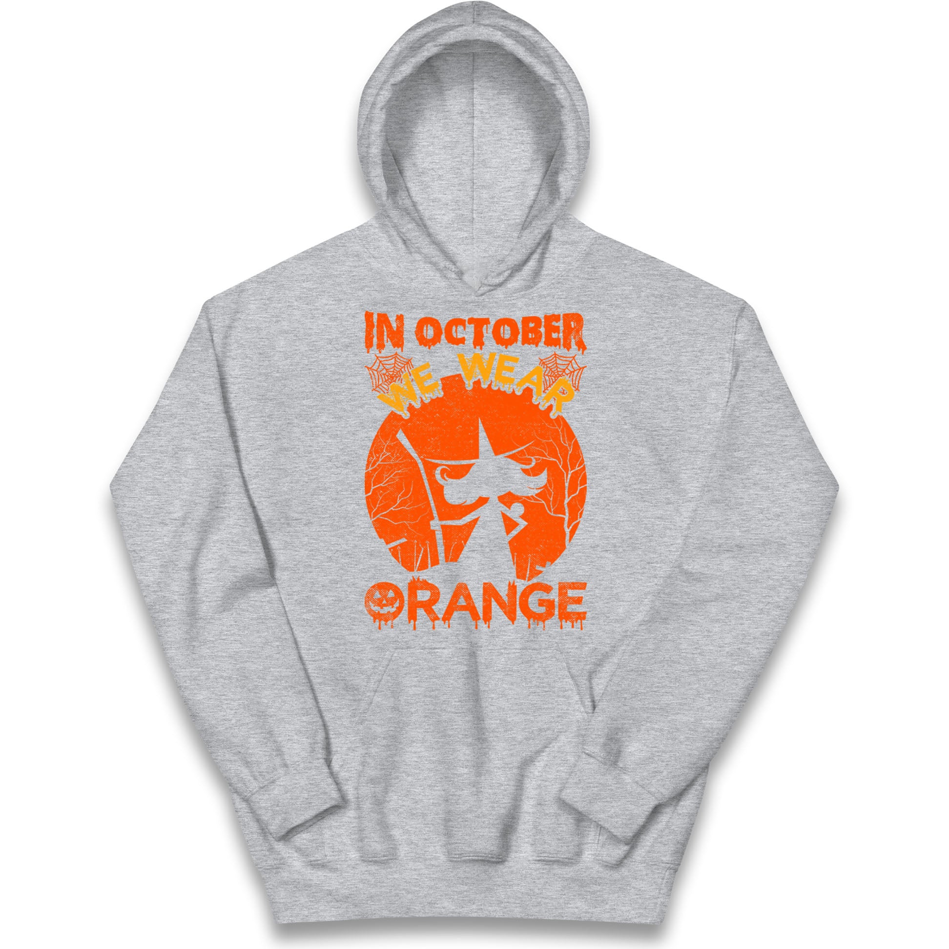 In October We Wear Orange Halloween Hoodie
