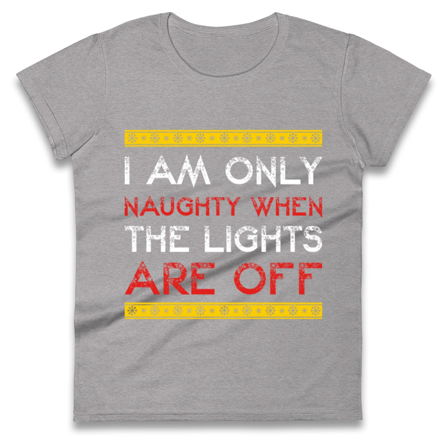 naughty christmas womens t shirt