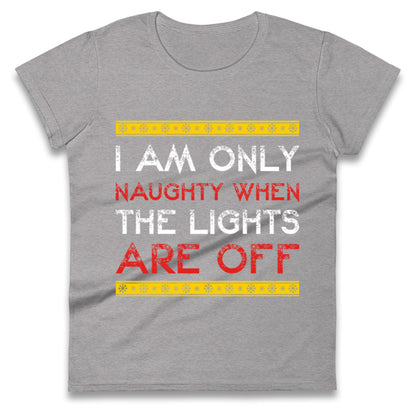naughty christmas womens t shirt