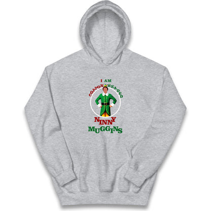 Christmas Patrick Baynham Elf Kids Hoodie