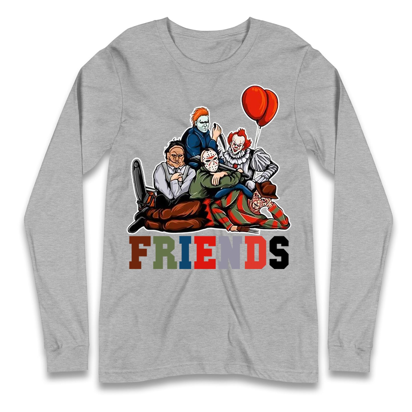 Horror Vintage Characters Friends Halloween T Shirt
