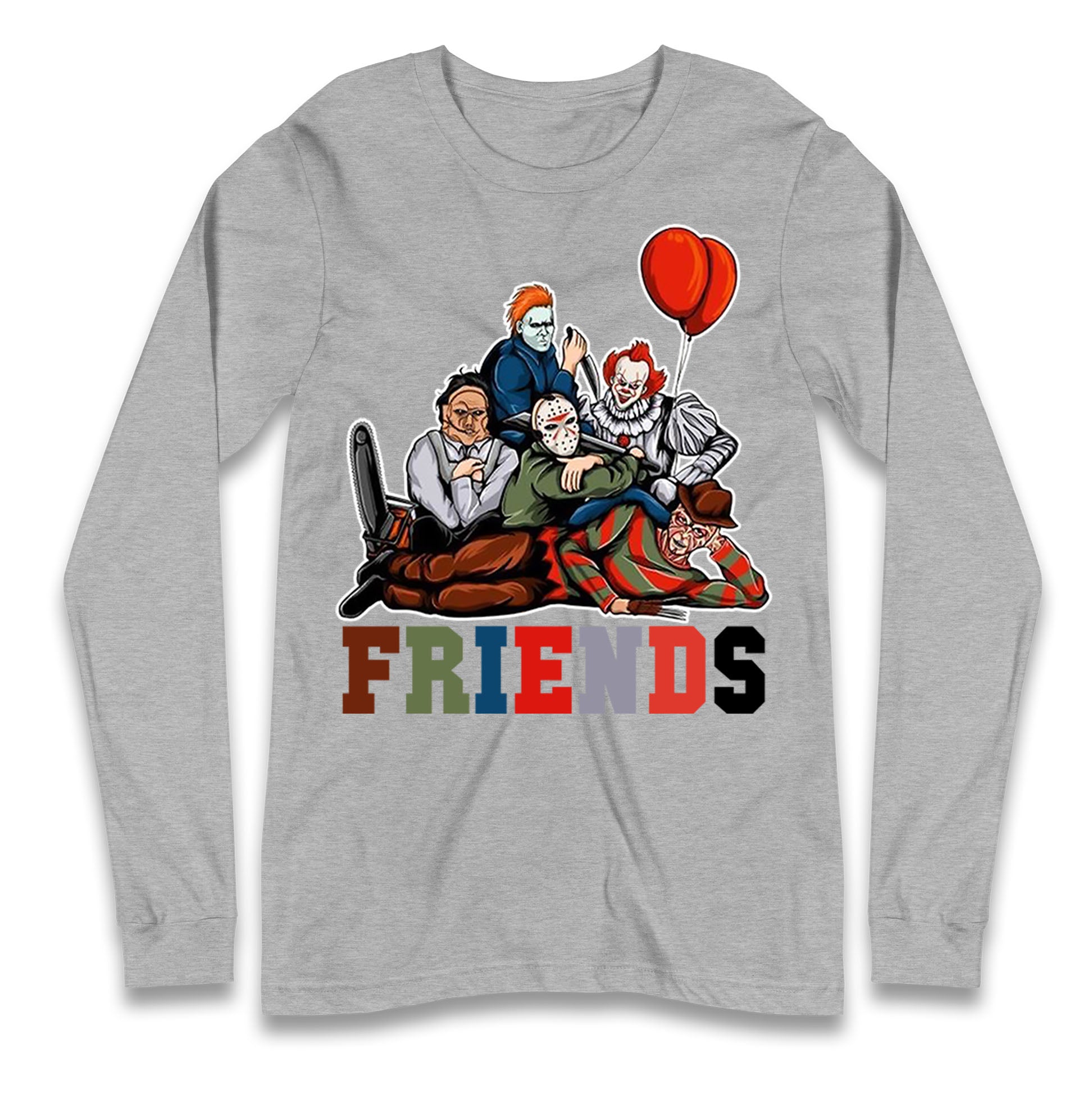 Horror Vintage Characters Friends Halloween T Shirt
