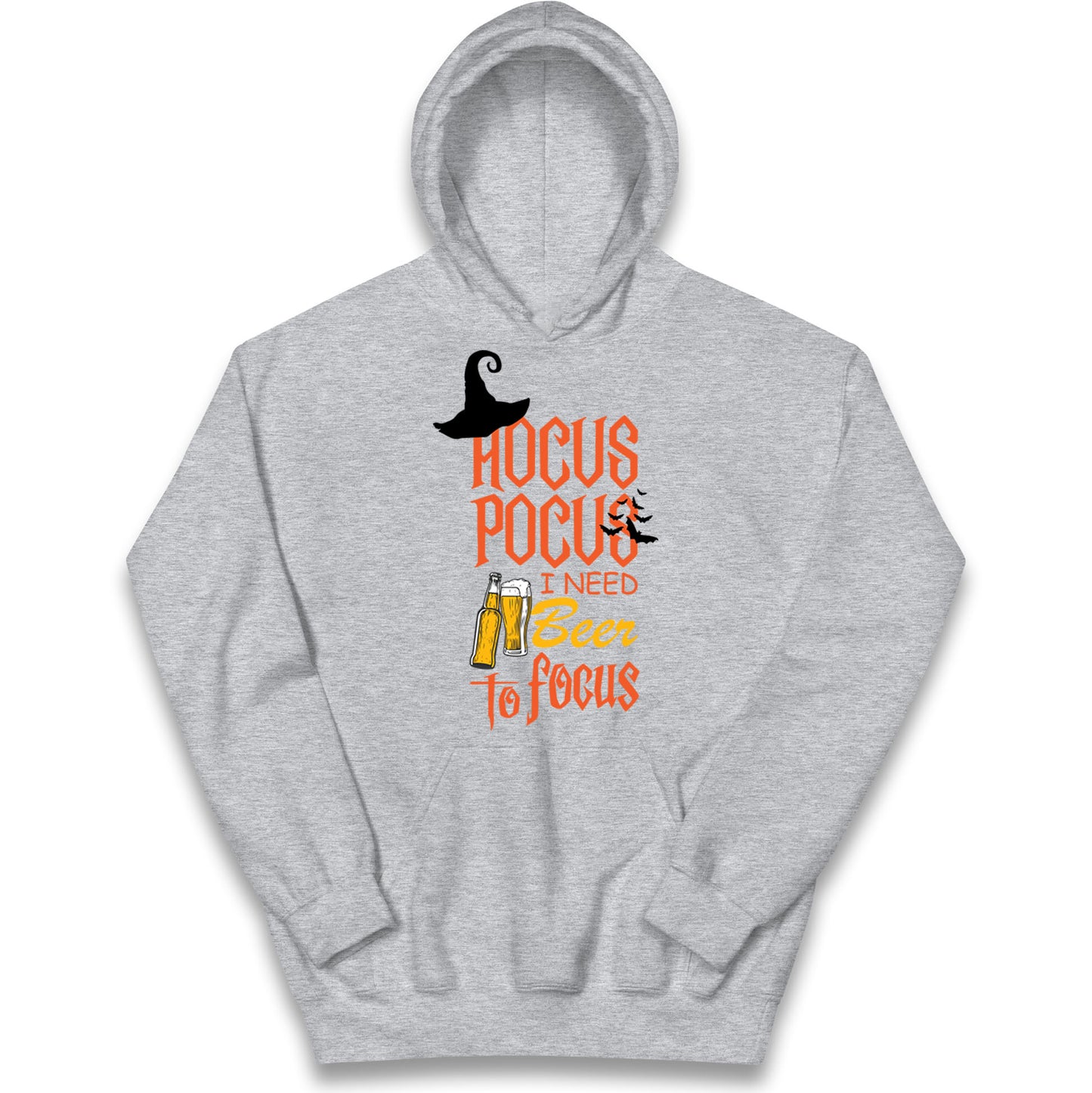 Hocus Pocus I Need Beer To Focus Halloween Hoodie
