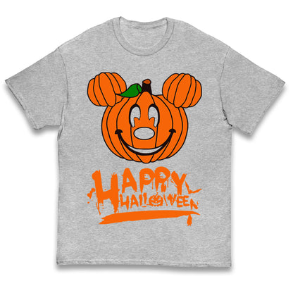 Mickey Mouse Pumpkin Happy Halloween Kids T Shirt