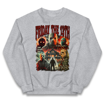 Jason voorhees Friday The 13th horror Halloween Bootleg Kids Jumper