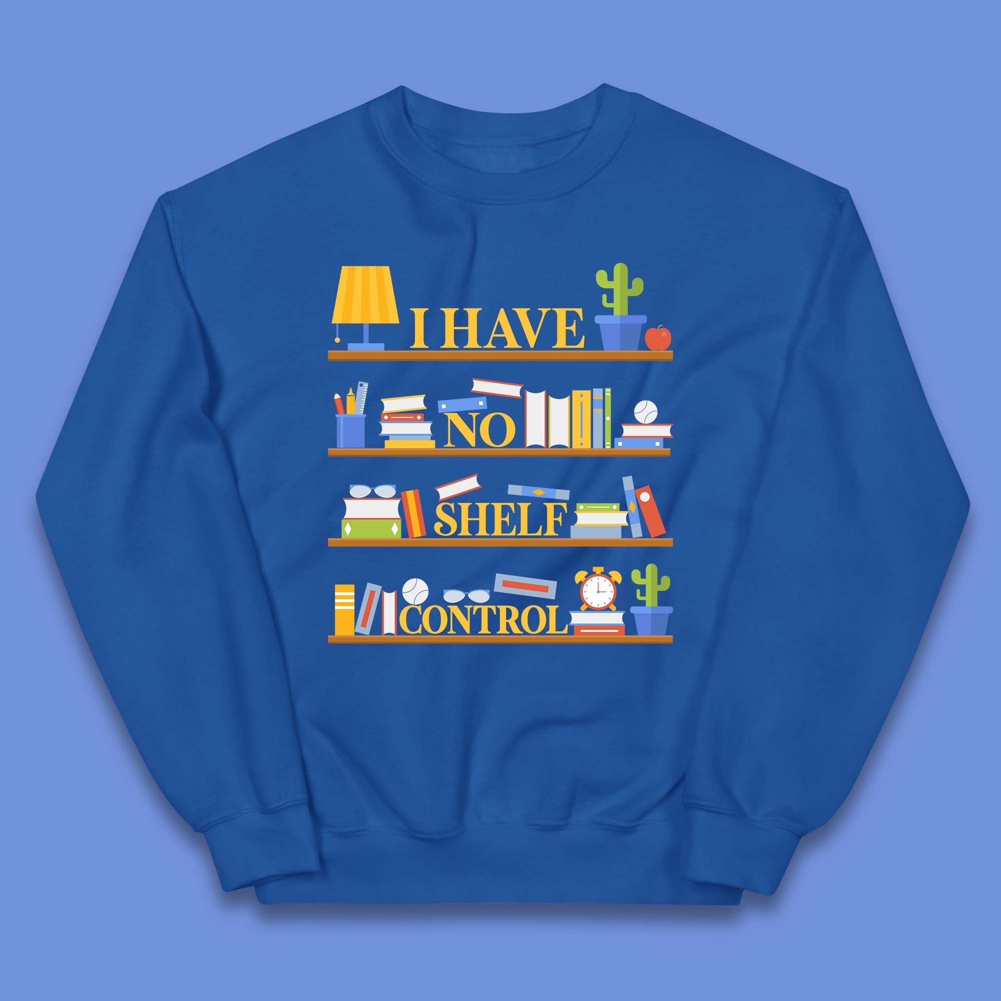 Books Shelf Kids Sweatshirt