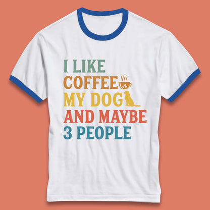 Dog and Coffee Ringer T-Shirt
