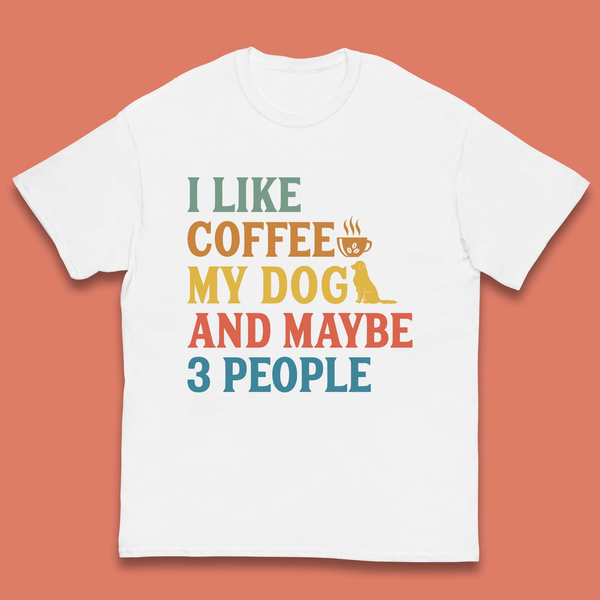 Dog and Coffee Kids T-Shirt
