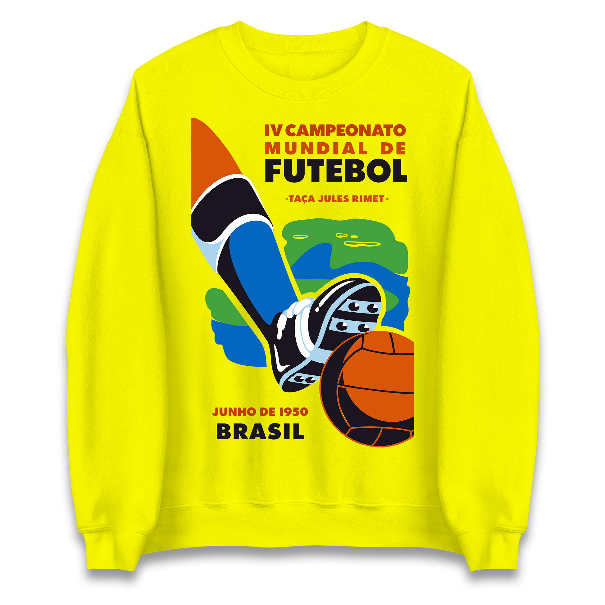 Brasil 1950 Retro World Cup Jumper