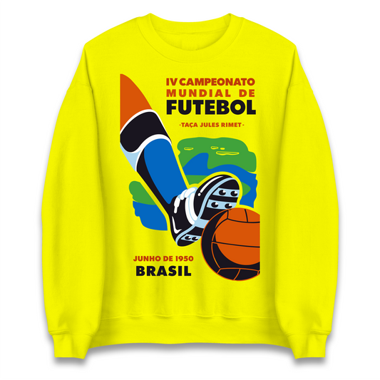 Brasil 1950 Retro World Cup Jumper
