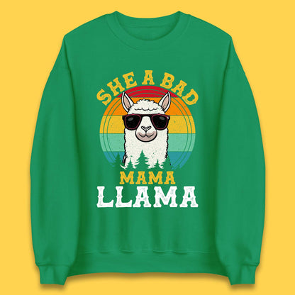 She A Bad Mama Llama Unisex Sweatshirt