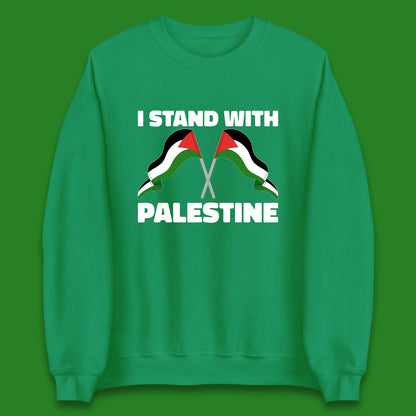 I Stand with Palestine Flags Sweatshirt