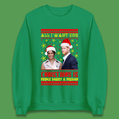 Prince Harry & Meghan Christmas Unisex Sweatshirt