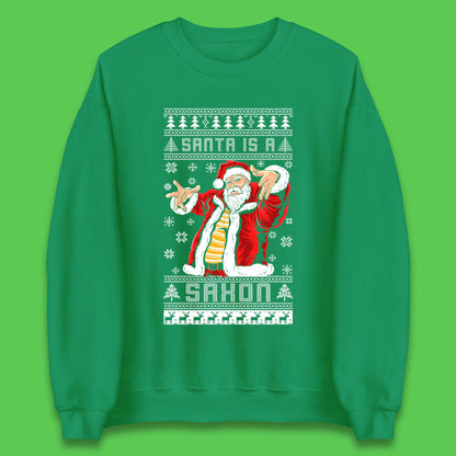 Santa is A Saxon Christmas Unisex Sweatshirt