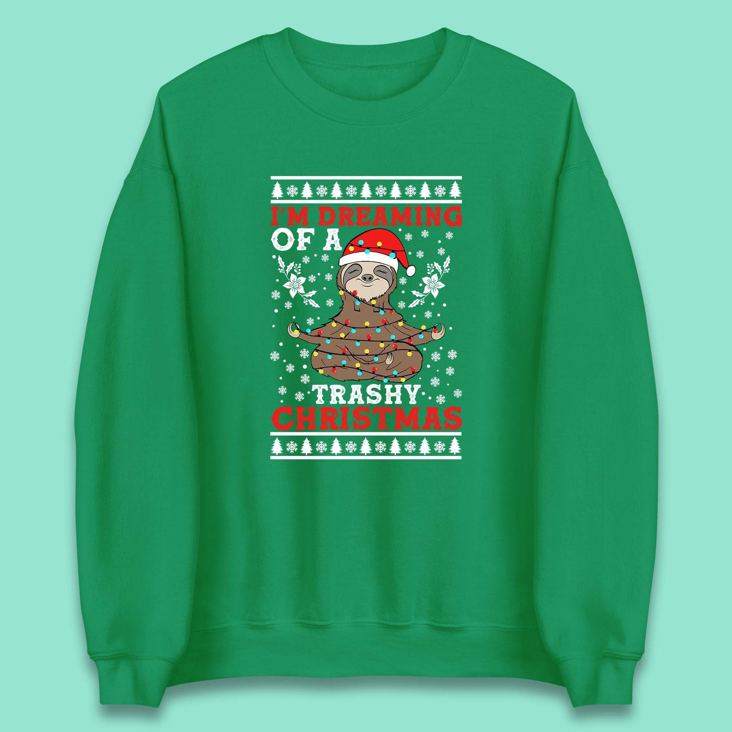 sloth christmas sweatshirt
