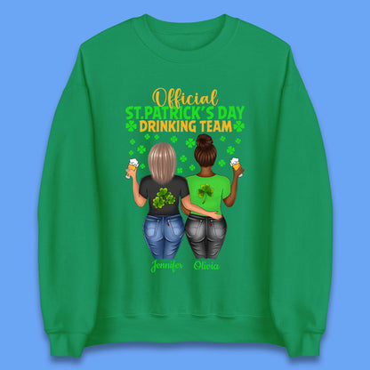 Personalised St. Patrick's Day Drinking Team Unisex Sweatshirt