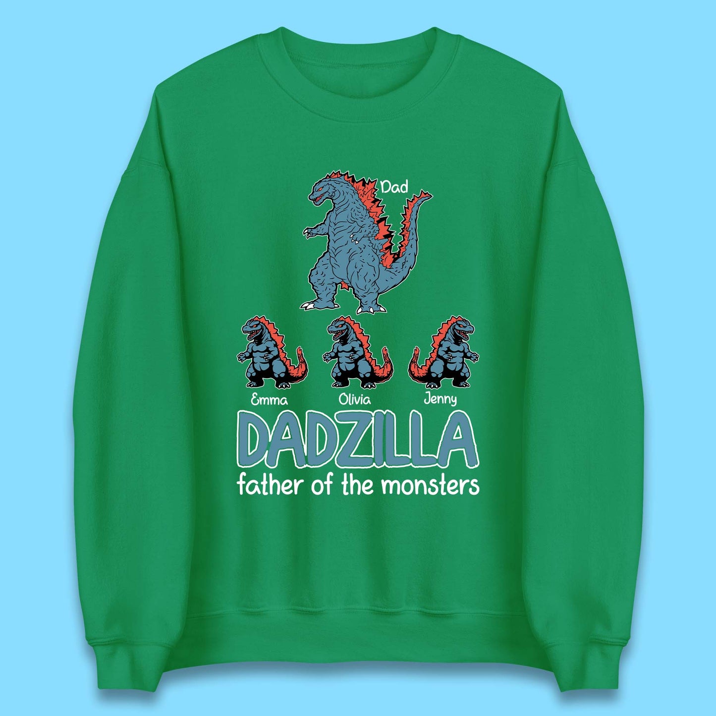 Personalised Dadzilla Unisex Sweatshirt