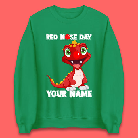Personalised Red Nose Day Dragon Unisex Sweatshirt