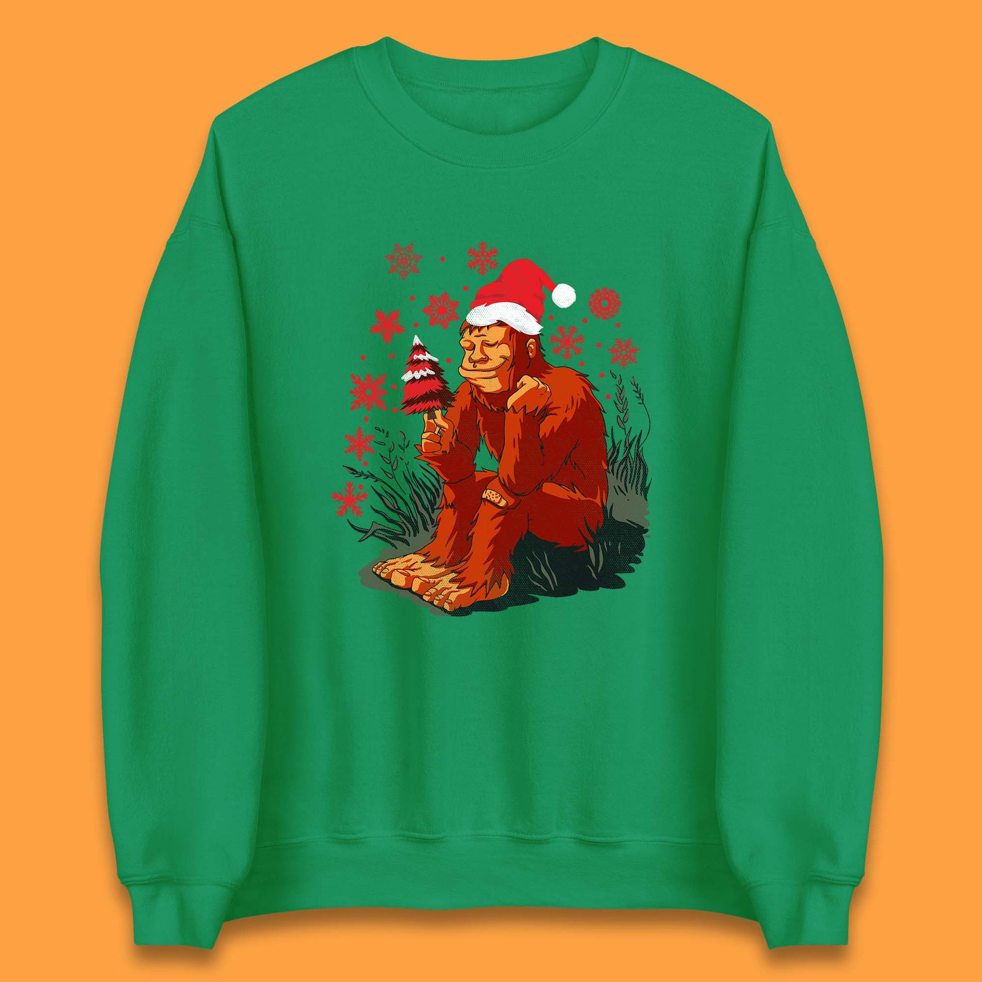 bigfoot christmas sweatshirt