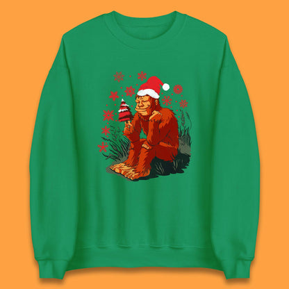 bigfoot christmas sweatshirt