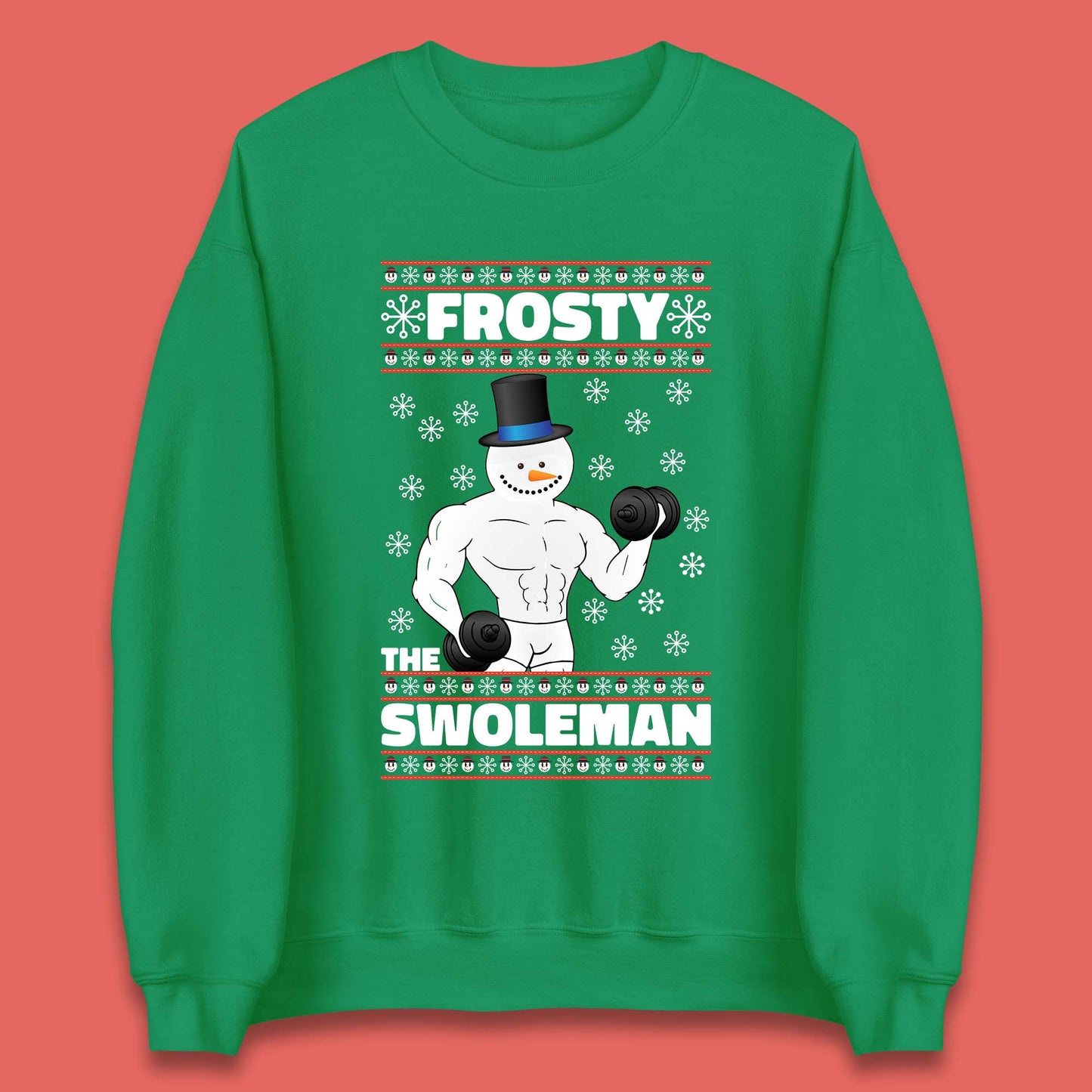 Frosty The Swoleman Christmas Gym Unisex Sweatshirt