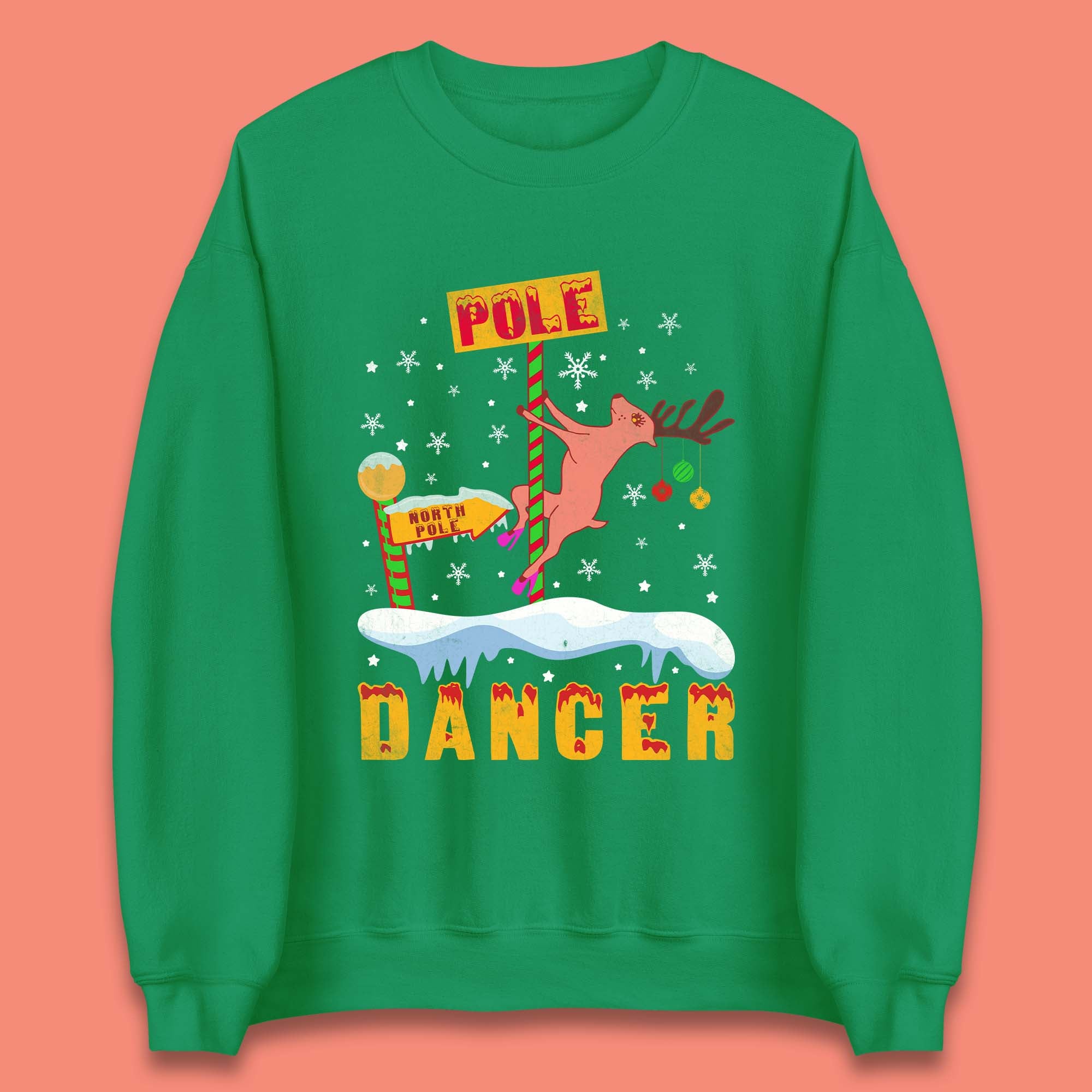 North Pole Dancer Christmas Unisex Sweatshirt