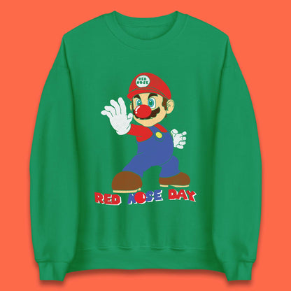 Super Mario Red Nose Day Sweatshirt
