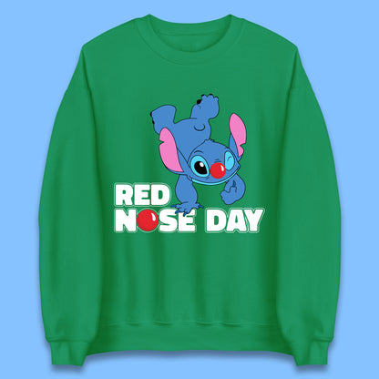 Stitch Red Nose Day Unisex Sweatshirt
