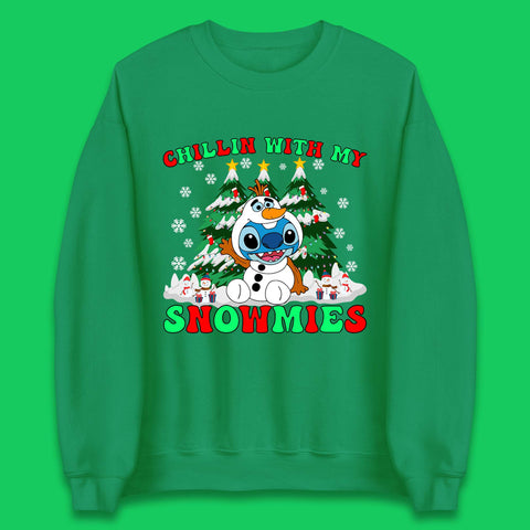 Snowman Stitch Christmas Unisex Sweatshirt