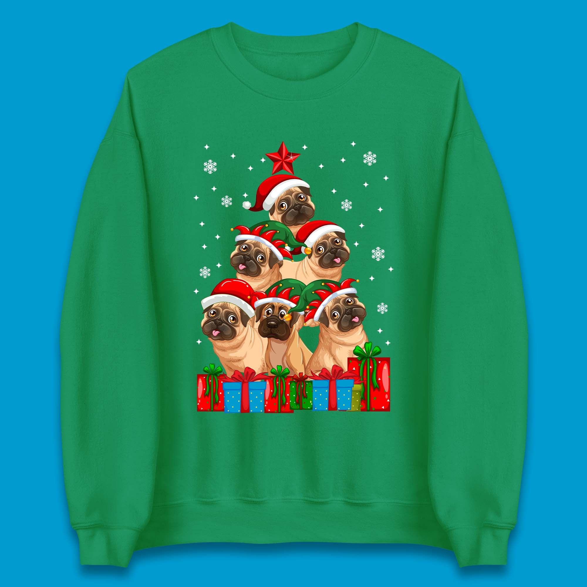 Pug Dog Christmas Unisex Sweatshirt