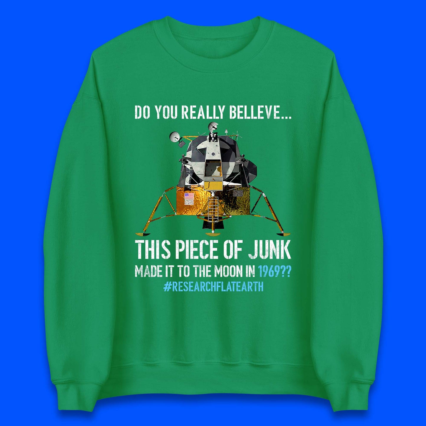 Research Flat Earth Unisex Sweatshirt