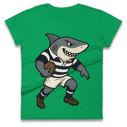 Retro Sale Sharks Rugby Union Ladies T Shirt 