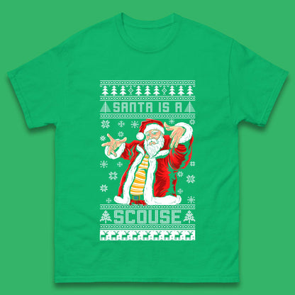 Santa Is A Scouse Christmas Mens T-Shirt