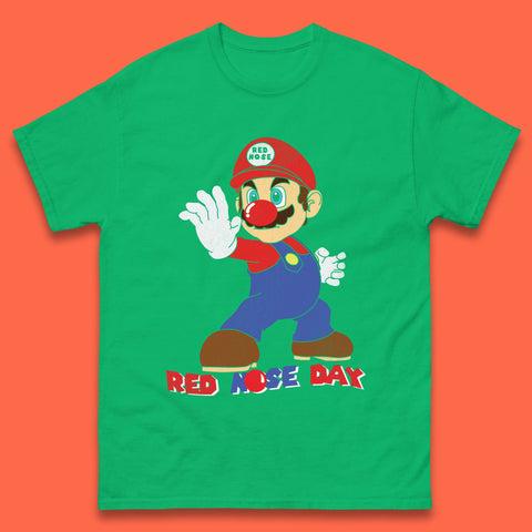 Super Mario Red Nose Day T Shirt UK