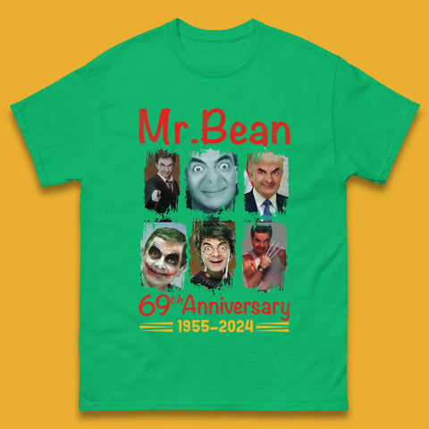 Mr. Bean 69th Anniversary Mens T-Shirt